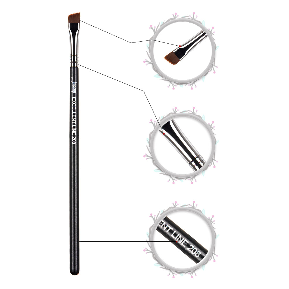 Small Firm Makeup Brush for Eyeliner - Jessup Beauty
