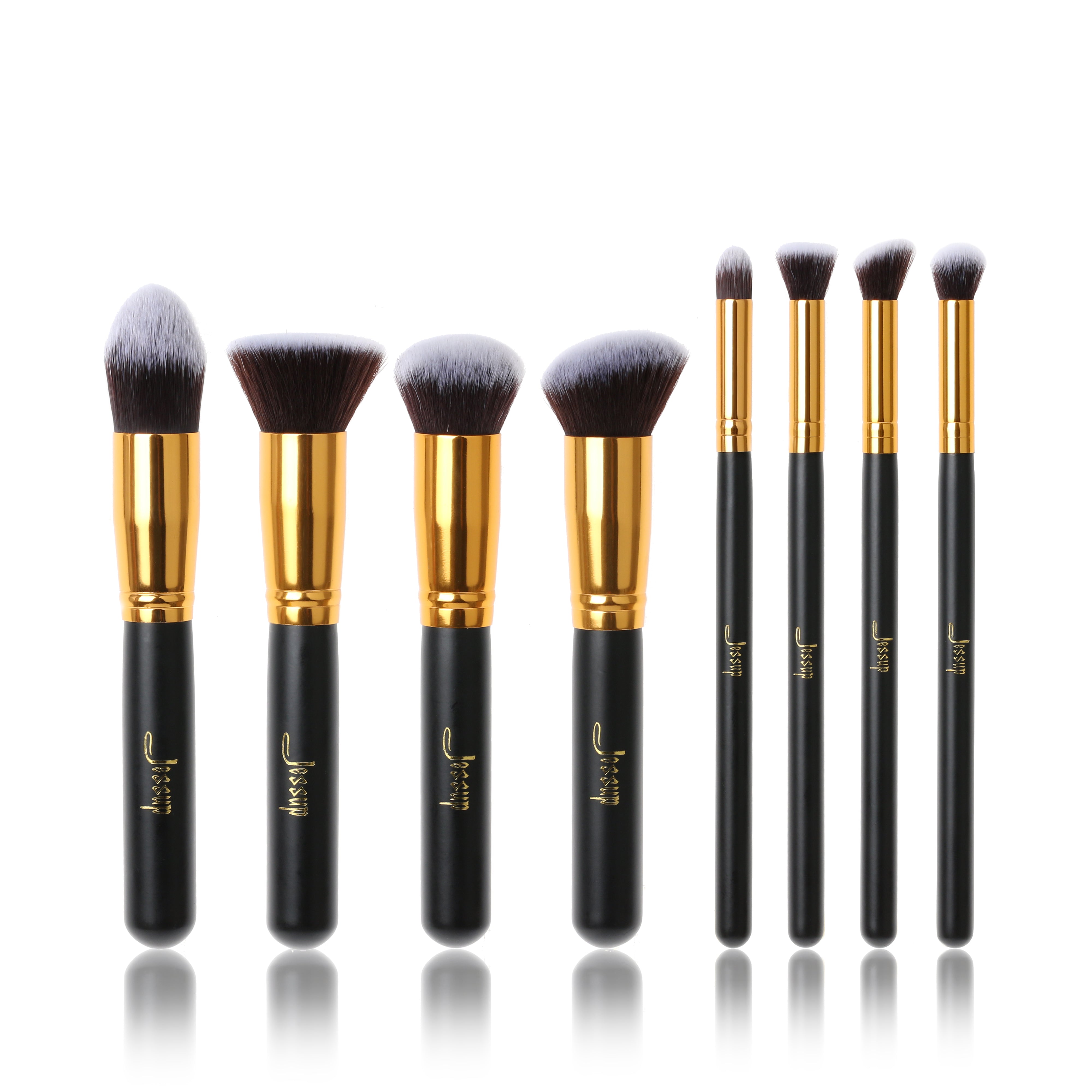 Best Starter Makeup Brush Kit Black and Gold Jessup Jessup Beauty