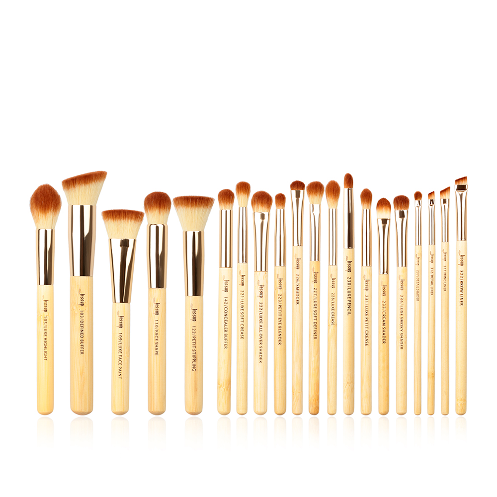 Super Professional Makeup Artist Complete 11-Piece Brush Kit - Bamboo