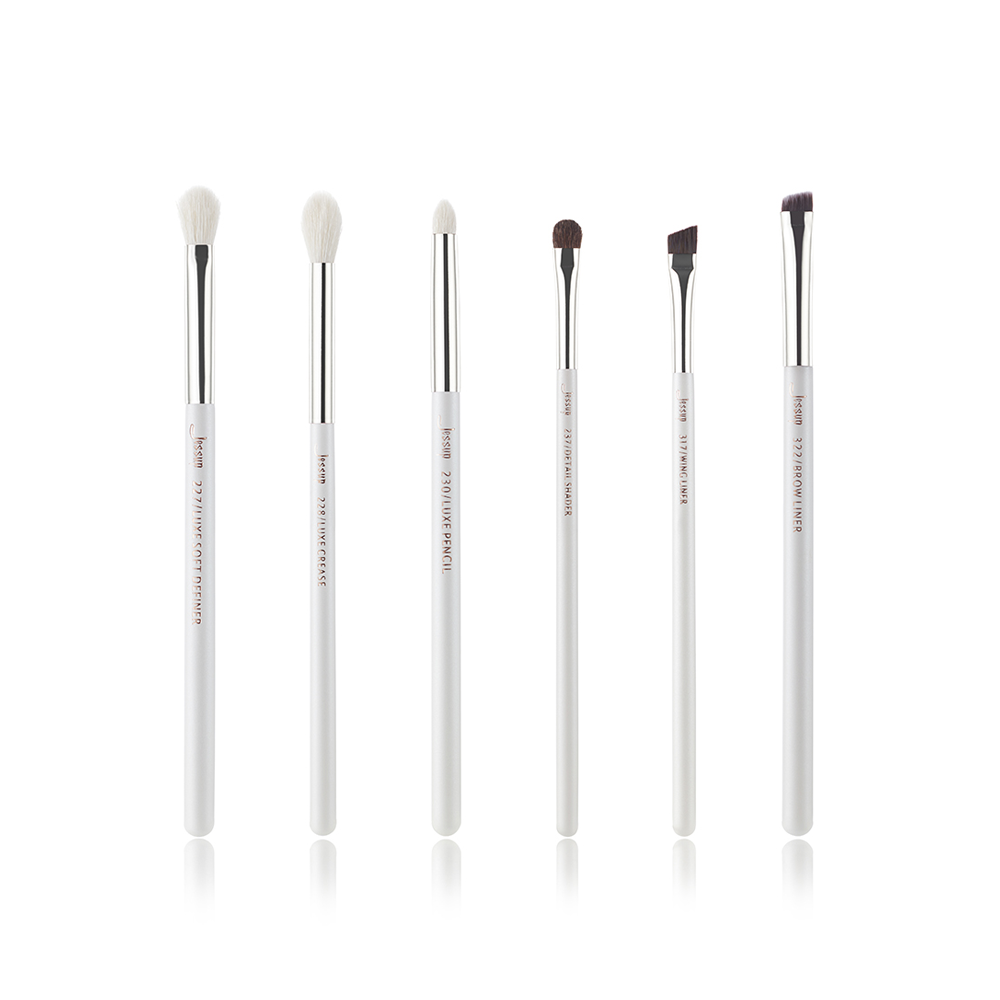 eyeliner brush eyeshadow brush set white 6Pcs - Jessup Beauty