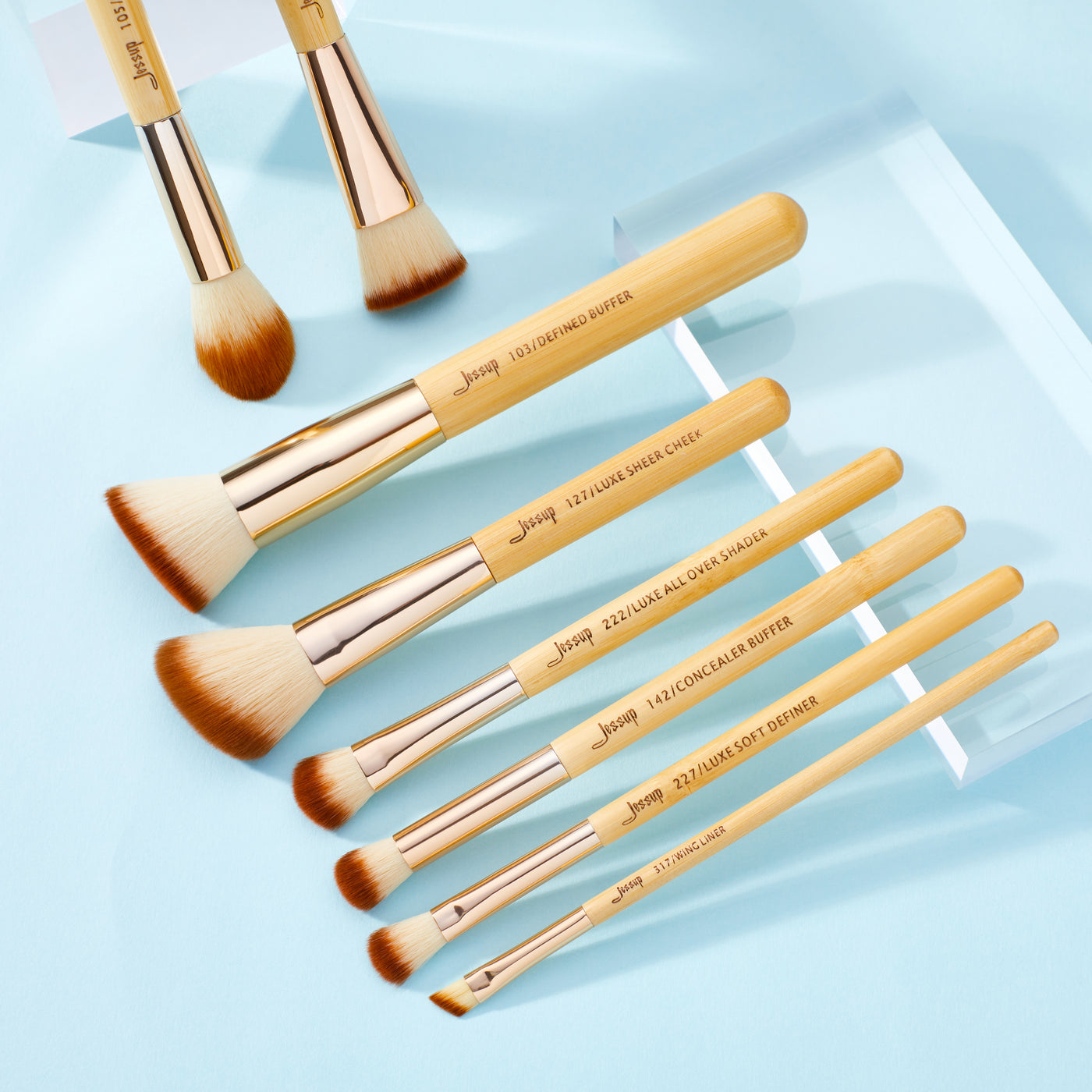 Natural Bamboo Makeup Brush Kits - Jessup