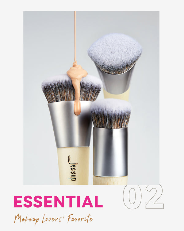 Jessup essential makeup brush set