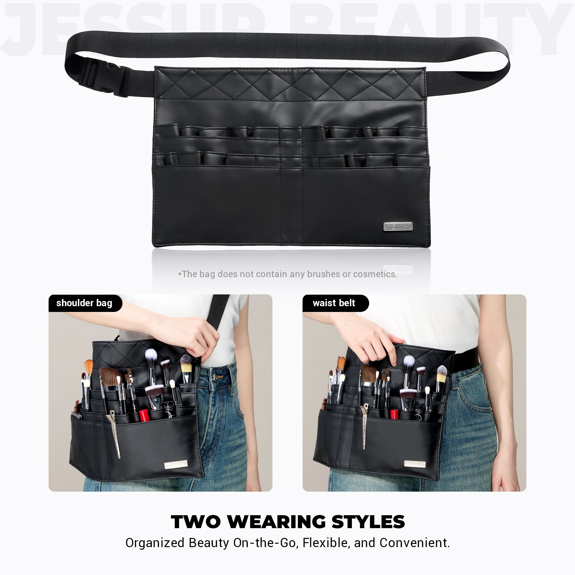 Jessup Beauty Makeup Artist Brush Belt Bag CB022 - Thumbnail 4