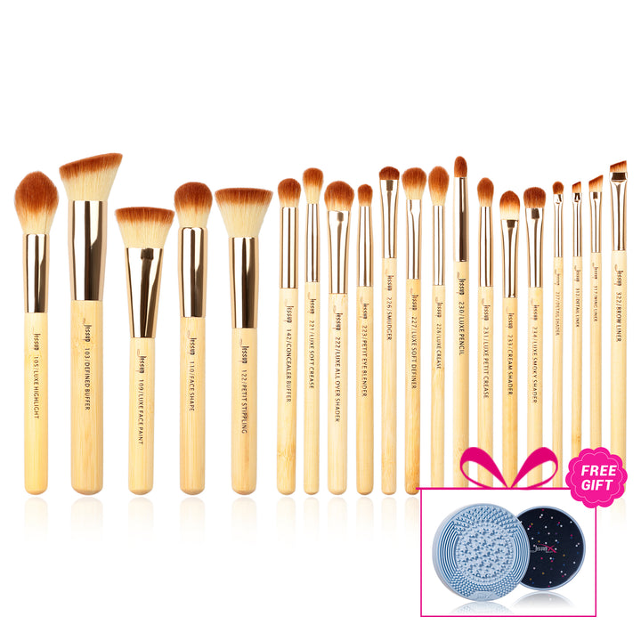 Bamboo Whole Makeup Brush Set Collection