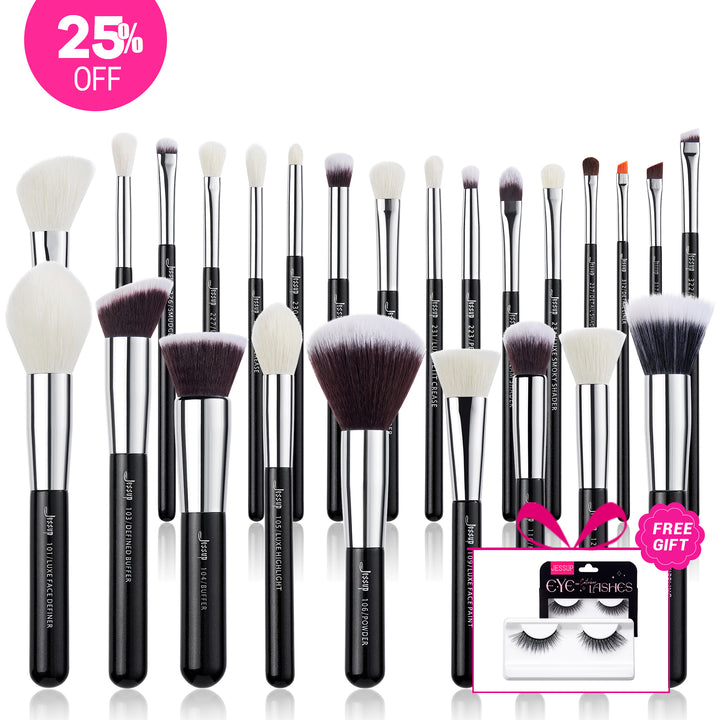 Individual Complete 25Pcs Makeup Brush Set T175