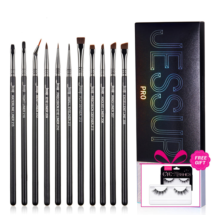 Professional Makeup Eyeliner Brush Set 11pcs T324