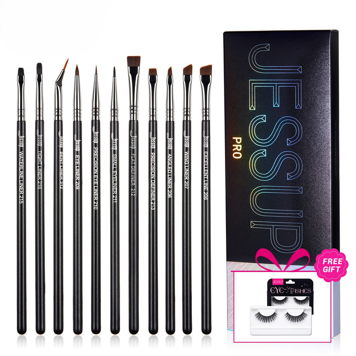 Professional Makeup Eyeliner Brush Set 11pcs T324