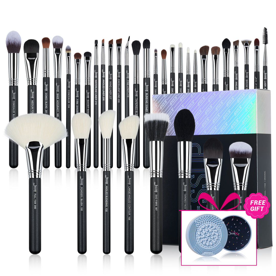 Jessup full face pro makeup brush set