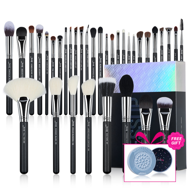 Jessup full face pro makeup brush set