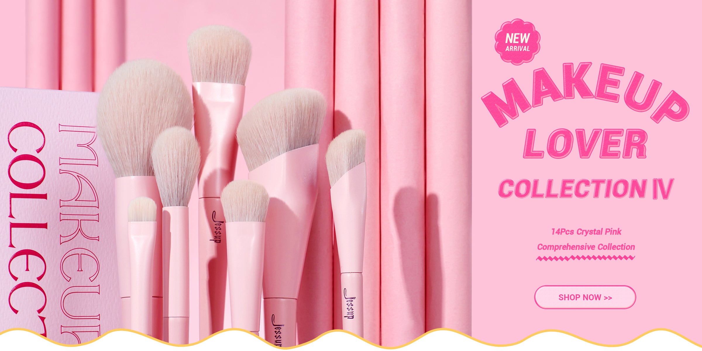 Jessup Pink Makeup Brushes