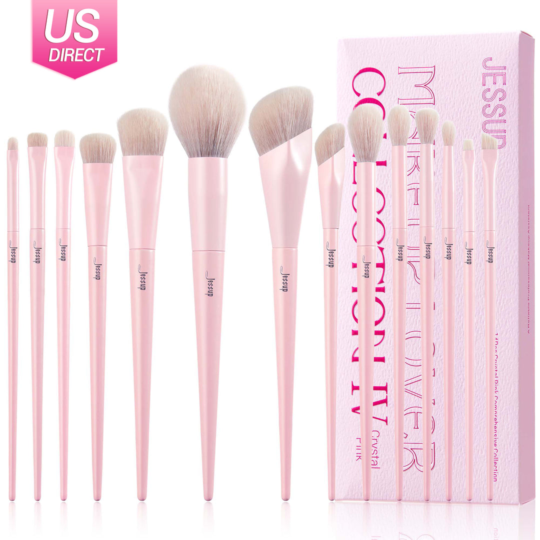 Makeup Brush Set Set De Brochas Veganas (US Direct) Jessup Crystal