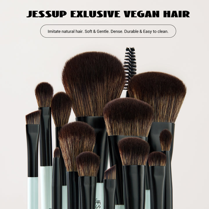 Jessup double end makeup brush set