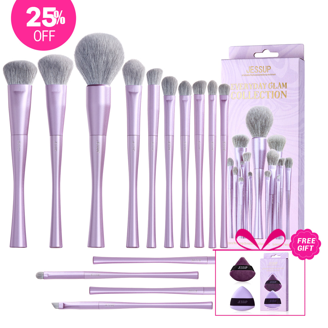 Luxury Purple Makeup Brush Set 14pcs T512 from $55.67