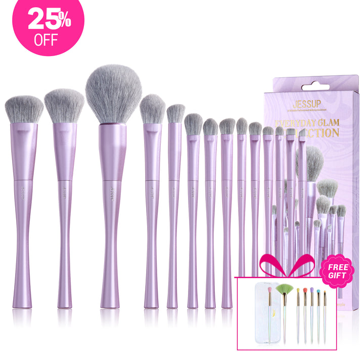 Luxury Purple Makeup Brush Set 14pcs T512