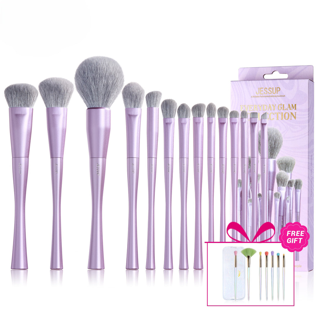 Luxury Purple Makeup Brush Set 14pcs T512