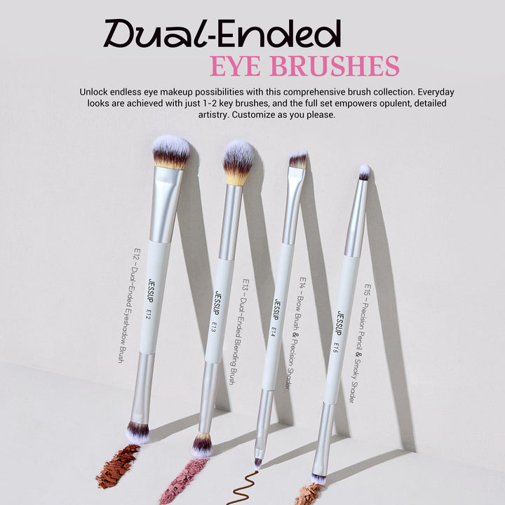 quiet gray makeup brush set