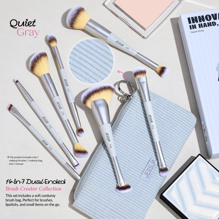 vegan dual ended makeup brushes