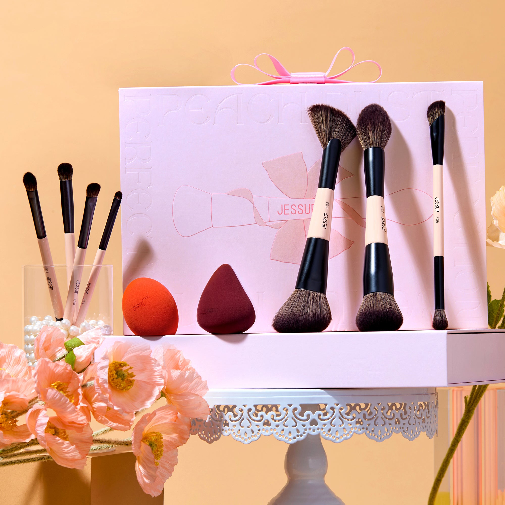 Jessup Makeup Brush Beauty Bundle Box