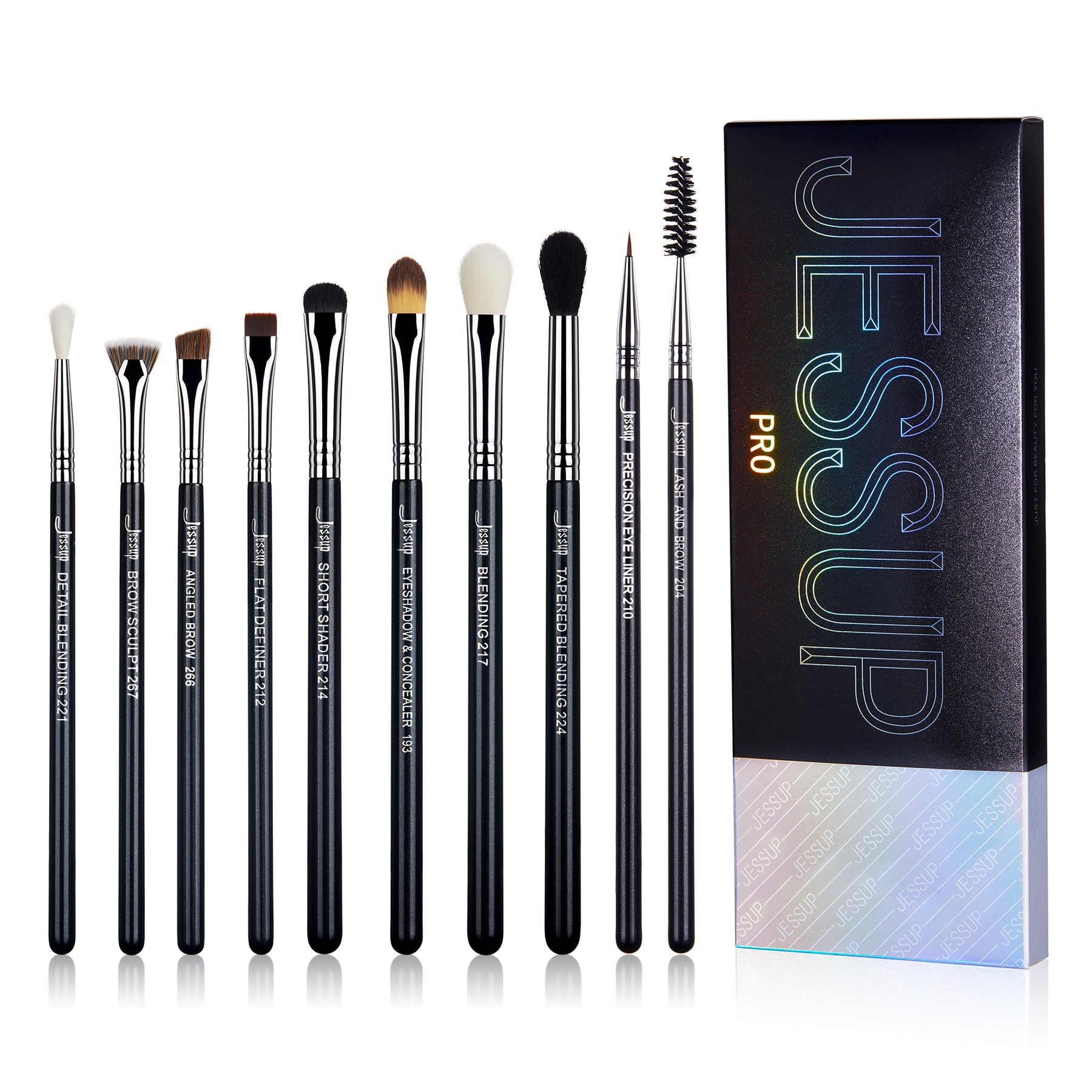 Jessup Eye Makeup Brush Set Professional 15pcs White/Rose Gold Premium  Natural-synthetic Eye Shadow Blending Concealer Eye & Brow Liner Brushes,  T217