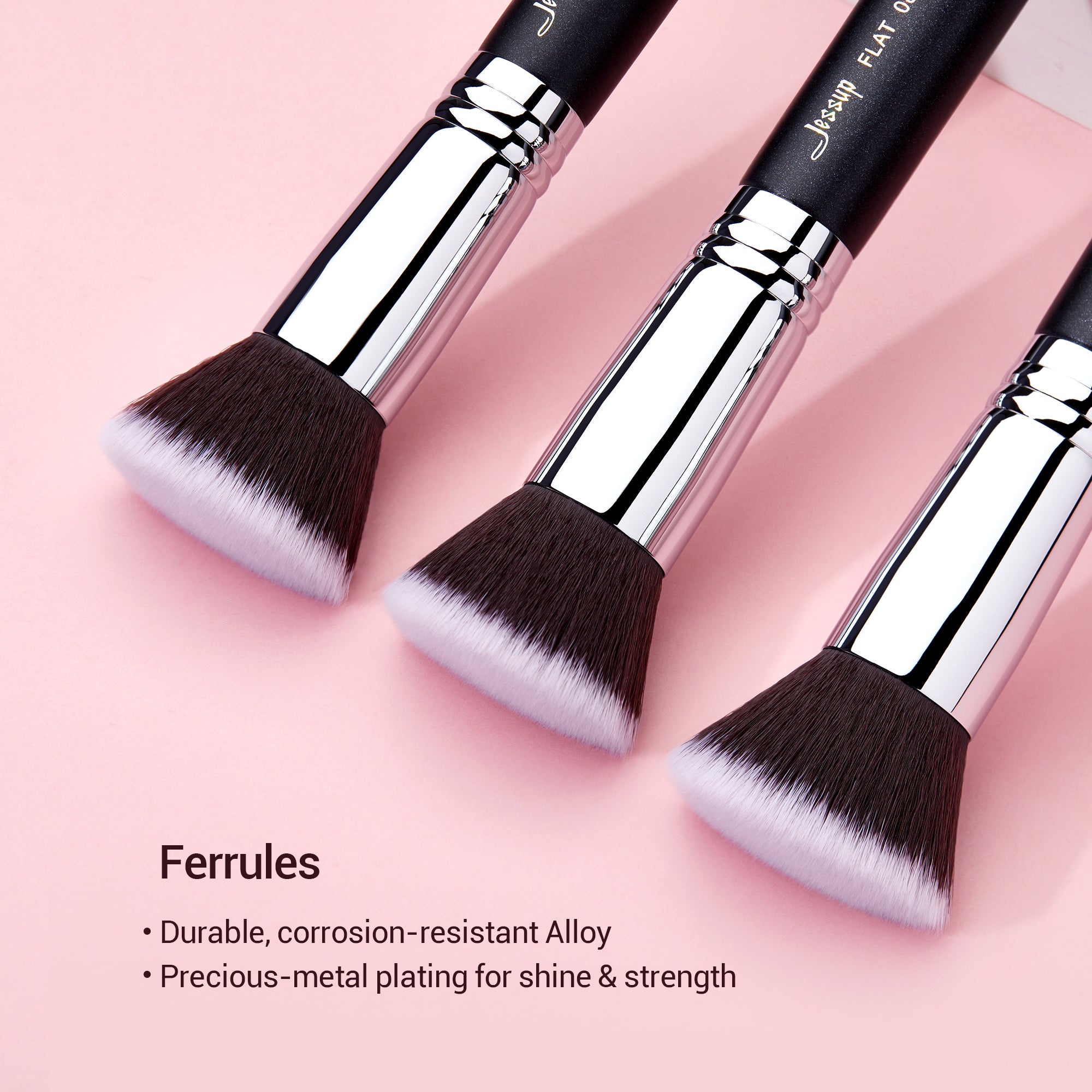 Round Flat Top Foundation Brush Synthetic | Jessup