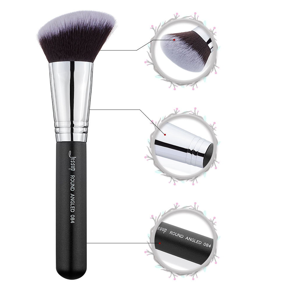 Large Angled Makeup Brush - Jessup Beauty