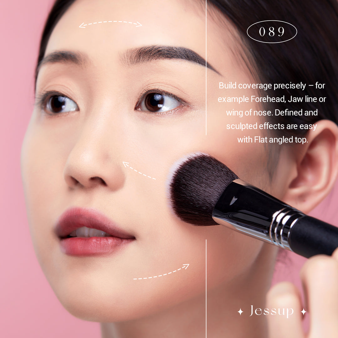 Dense Flat Angled Top Makeup Brush for Foundation - Jessup