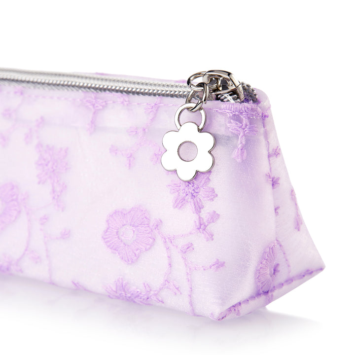 Purple Flower Cosmetic Bag CB018