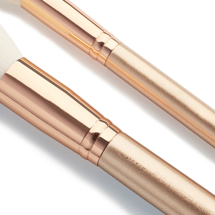 cosmetic brushes set professional 10pcs Gold - Jessup Beauty