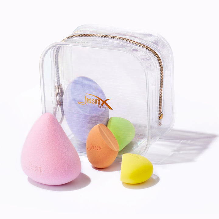 Colorful Makeup Sponge Set 5 pcs with Storage Bag SP011