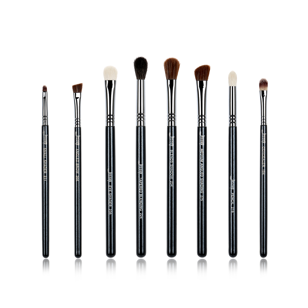 luxury makeup eye brushes set soft 8 Pcs - Jessup Beauty