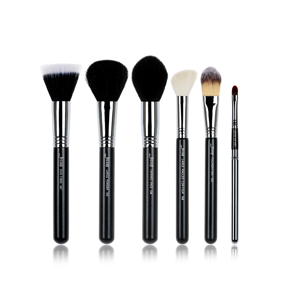 makeup brushes for face powder 6 Pcs - Jessup Beauty