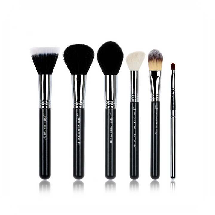 makeup brushes for face powder 6 Pcs - Jessup Beauty