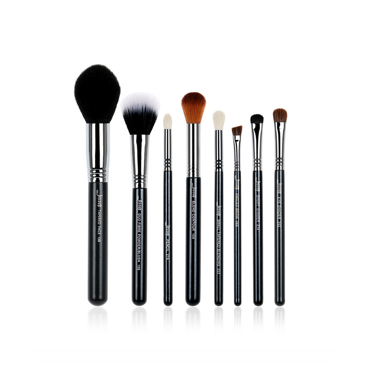 soft makeup brushes 8 Pcs - Jessup Beauty