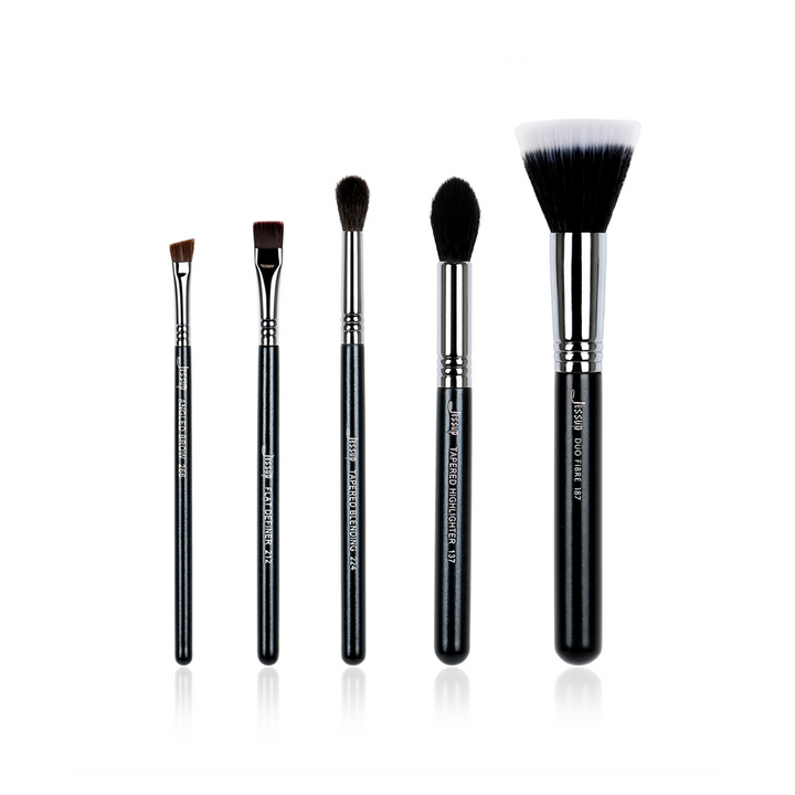 face makeup brushes set professional 5 Pcs - Jessup Beauty