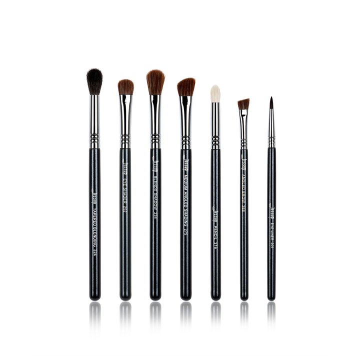 fluffy eyeshadow brush set 7 Pcs - Jessup Beauty