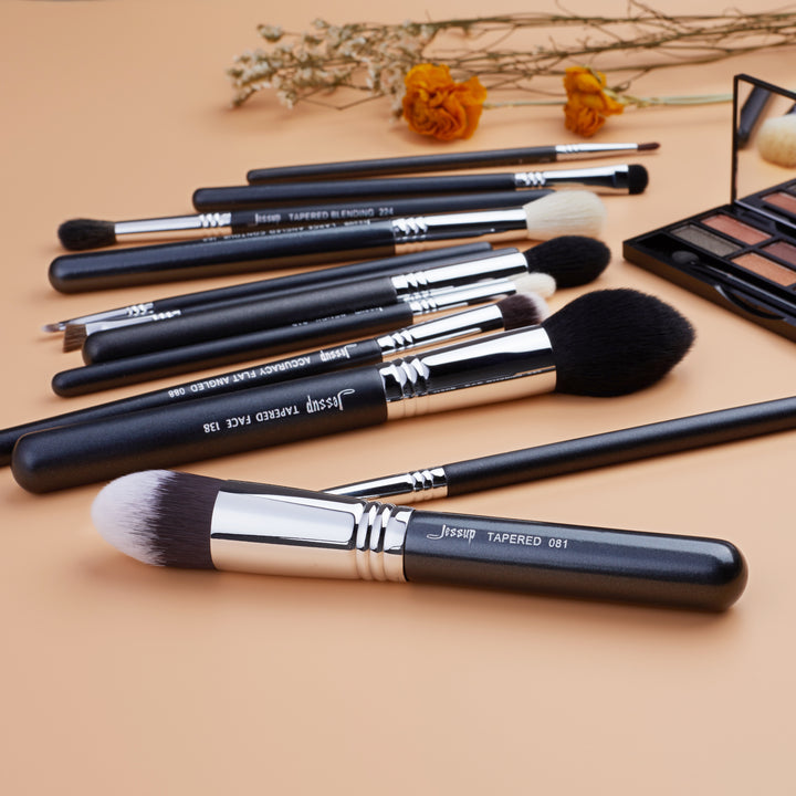 Makeup brushes set professional 12 Pcs - Jessup Beauty
