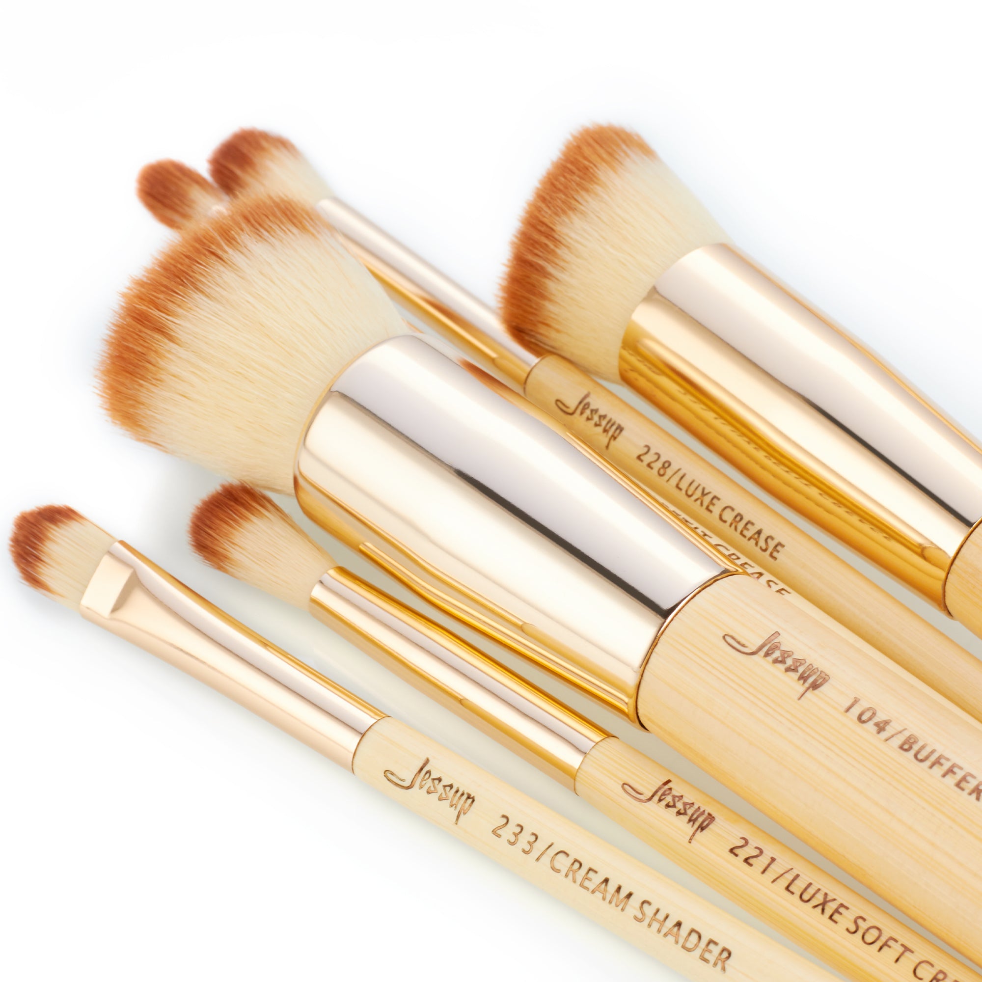 Vegan Bamboo Makeup Brush Sets Super Soft Vegan 6 to 25 Pcs