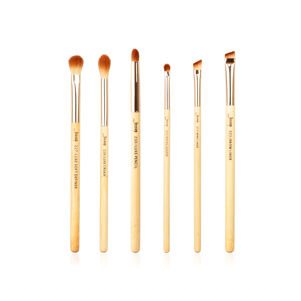 bamboo eyeshadow brush set 6pcs - Jessup beauty