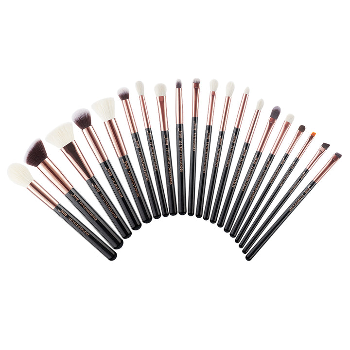 pro makeup brush set black 20Pcs - Jessup Beauty