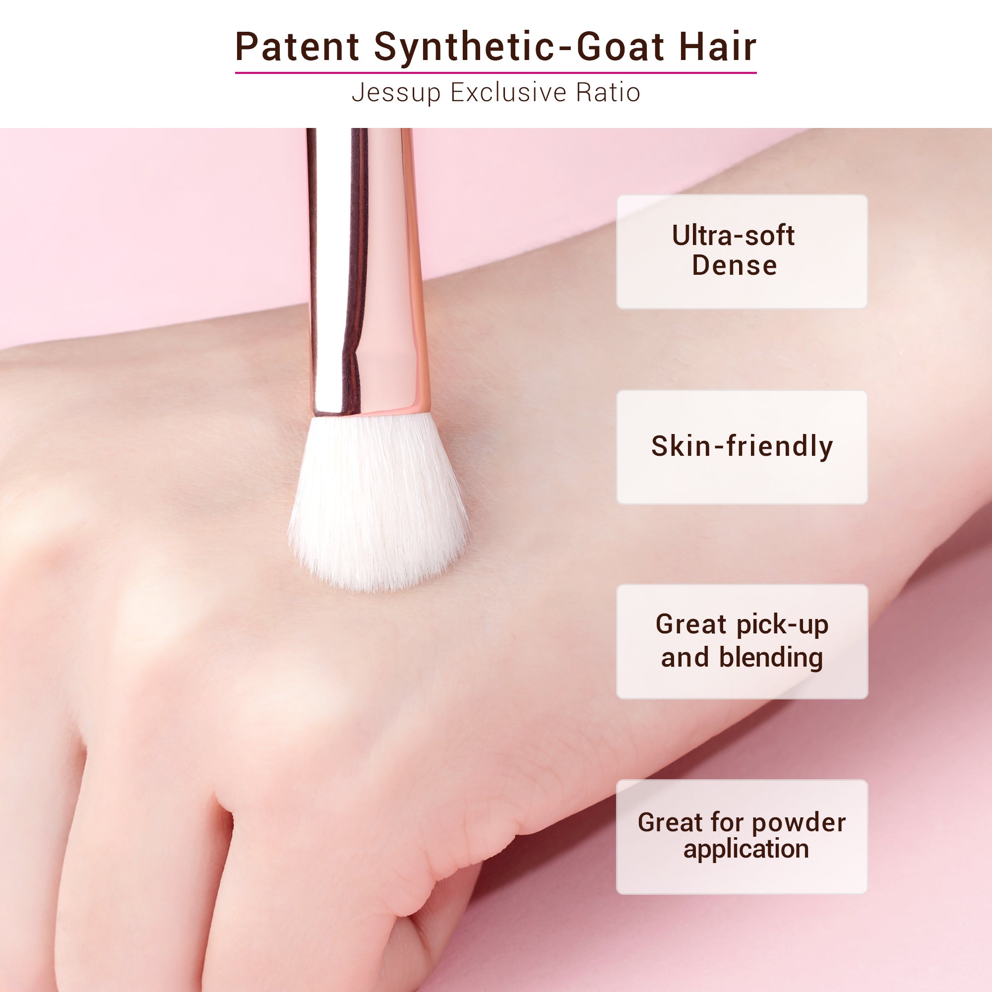 Eyeshadow Makeup Brush Eyebrushes Set White - Jessup