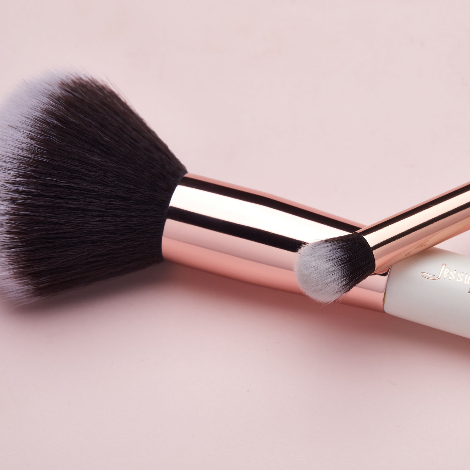 JESSUP Jessup Brand 15pcs Pearl White/Rose Gold Makeup Brushes Make up Tool  Kit Beauty Professional Eyeshadow Power Lipstick Blending C
