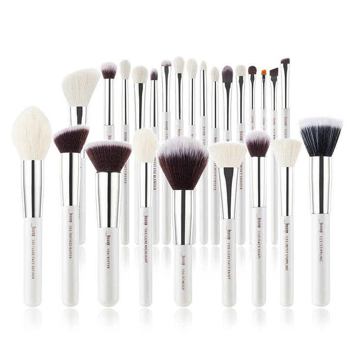 natural best seller makeup brushes 25pcs - Jessup Beauty