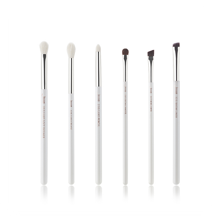 eyeliner brush eyeshadow brush set white 6Pcs - Jessup Beauty