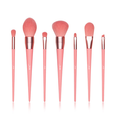 make up brushes pink 7pcs - Jessup Beauty