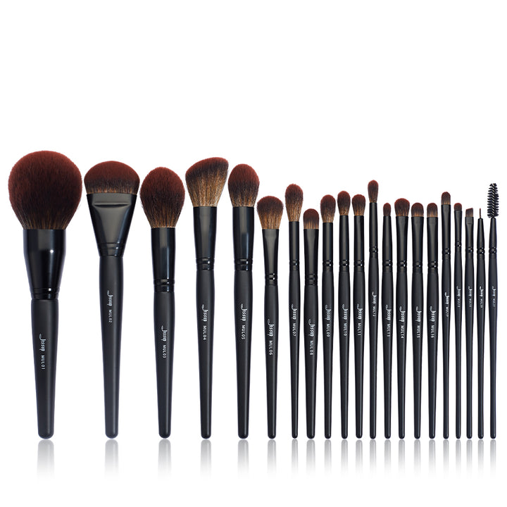 modern black makeup brush set - Jessup Beauty
