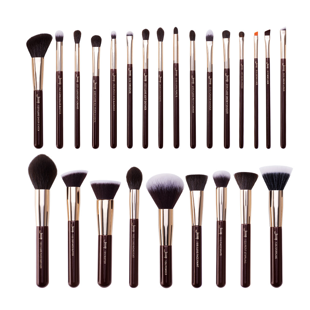 Purple Color Makeup Professional Brush Set with Storage Case- Jessup