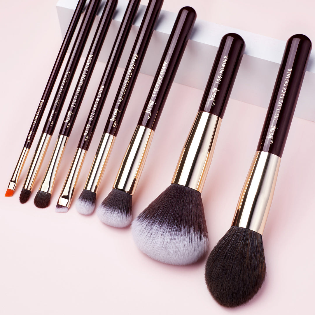 soft bristle makeup brush kit - Jessup