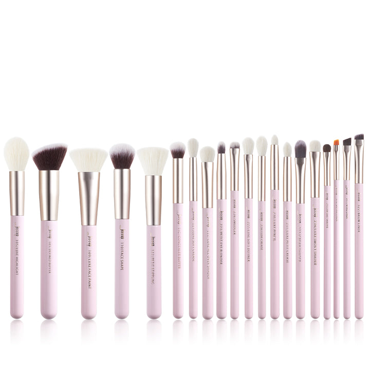 pink makeup brush set - Jessup