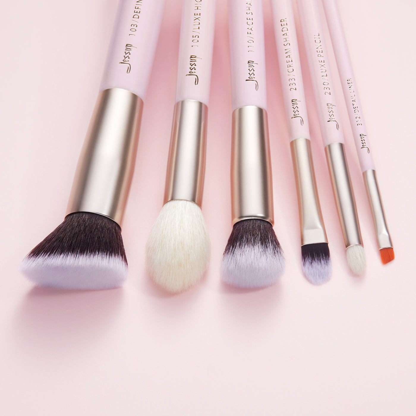 best pink makeup brush set - Jessup