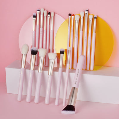 professional pink makeup brush set - Jessup
